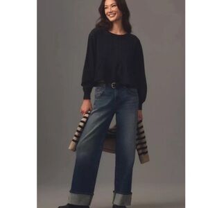 Pilcro Anthropologie Box-Pleated Sweatshirt